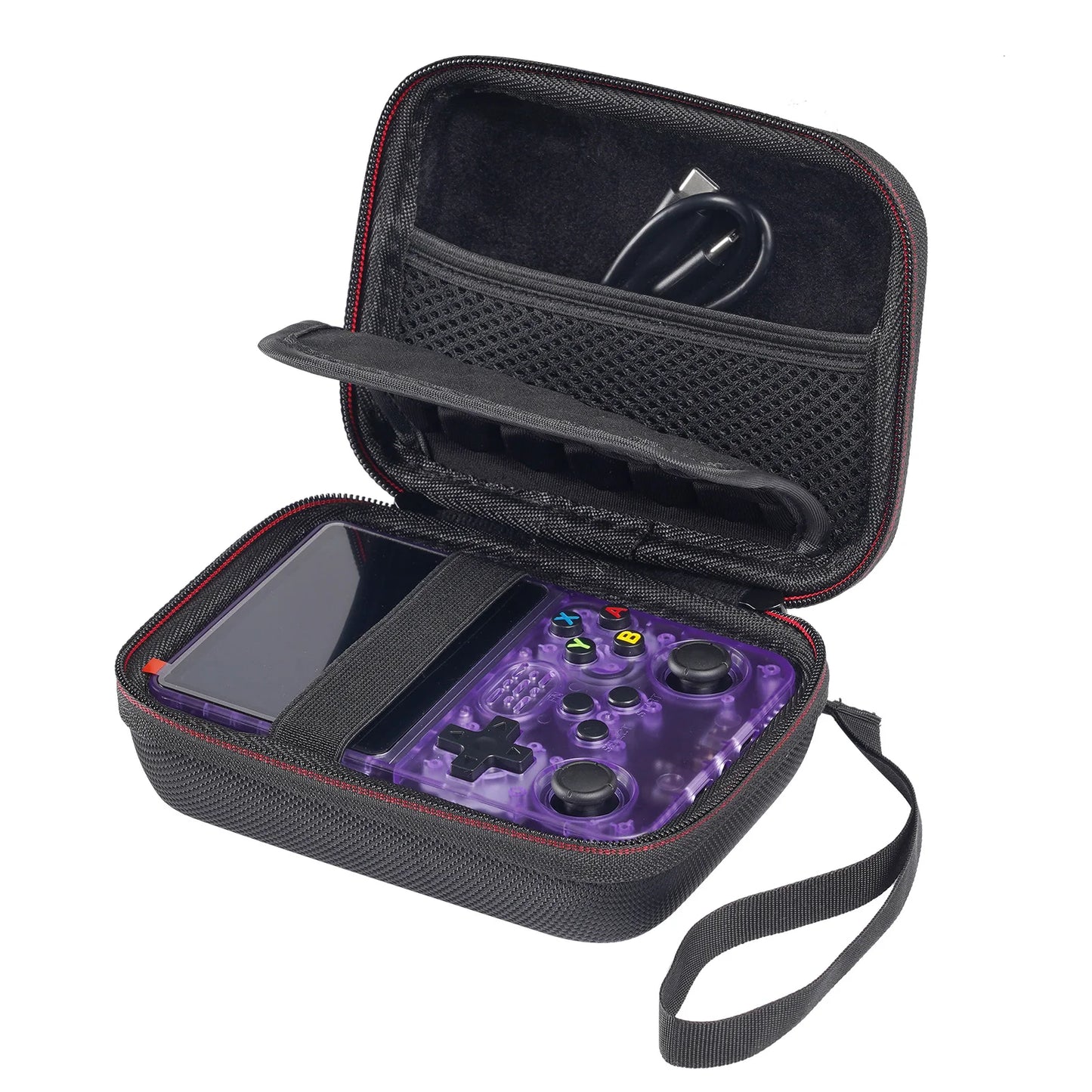 For R36S R35S Case Handheld Cases Anbernic RG35XX Plus RG353V Powkiddy RGB20S Case Game Accessories Cable Storage Box Bags Gift